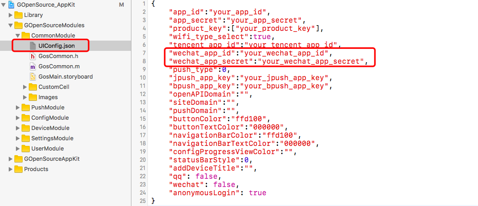 Configure WeChat APPID