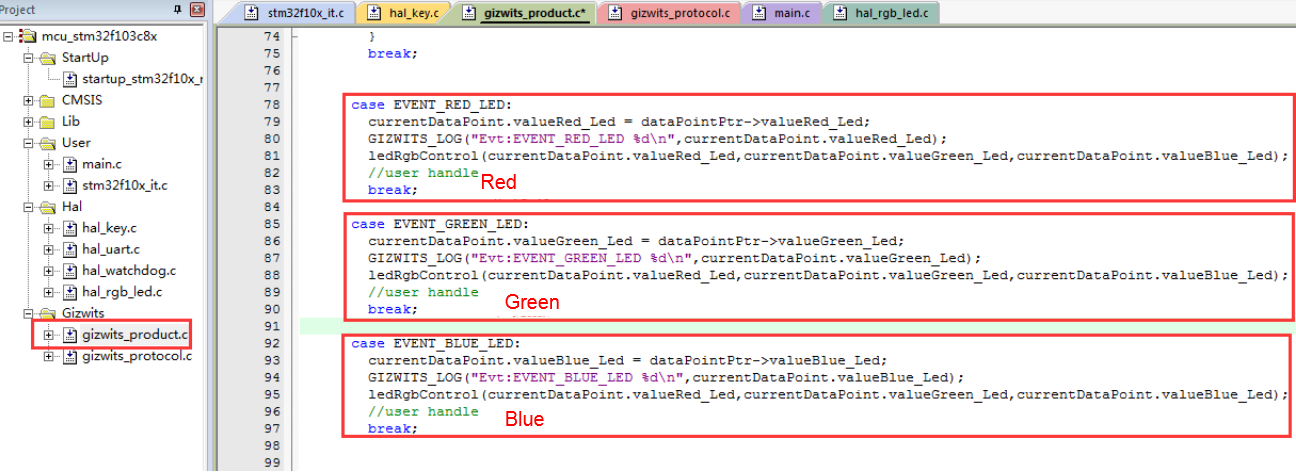 Gizwits Cloud access for standalone MCU scheme